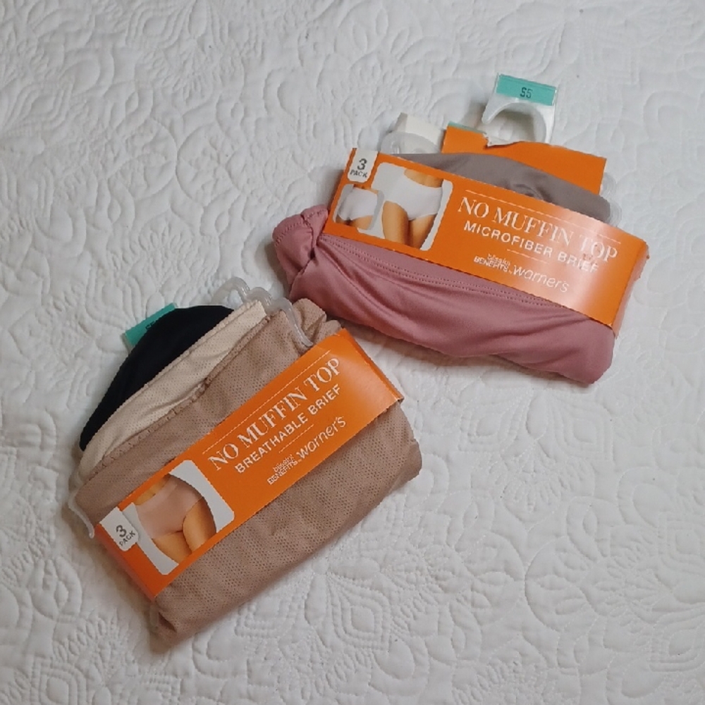 Warner's Microfiber Briefs, NWT
